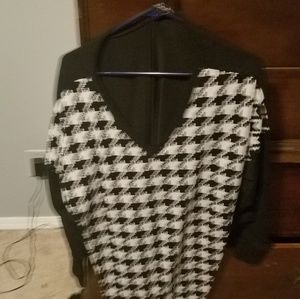Black and white sweater